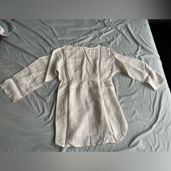NTW Soldout Hana Tajima Uniqlo Embroidered Linen Tunic XS - Picture 4 of 6